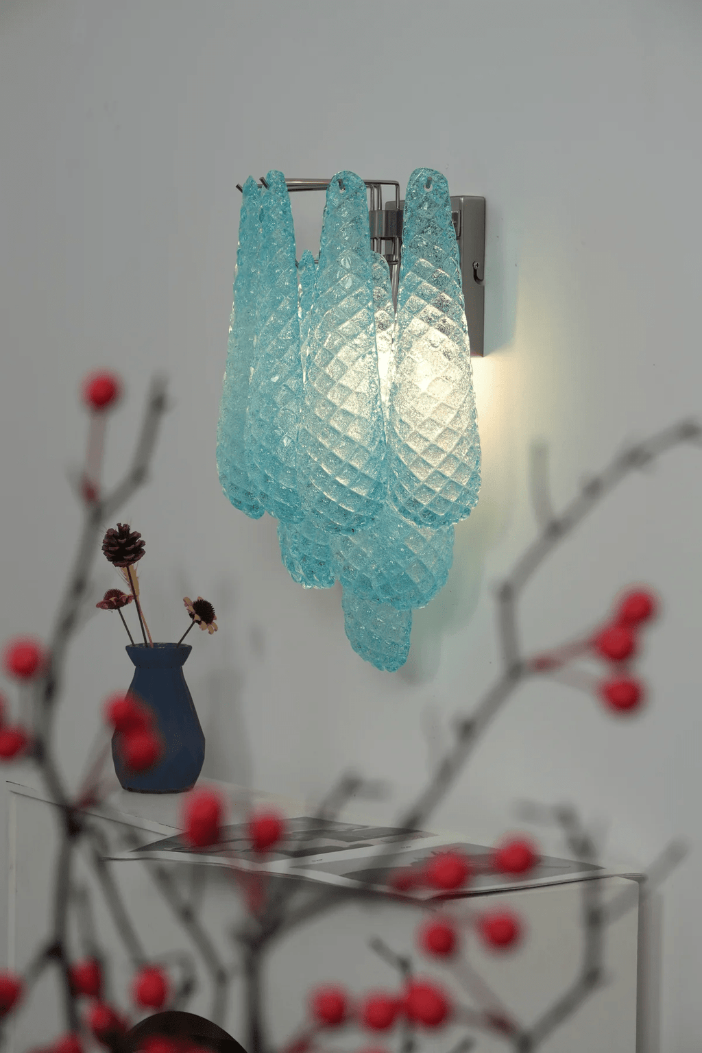 Lagoon Bloom Wall Light, Hardwired Wall Sconce, detail 52