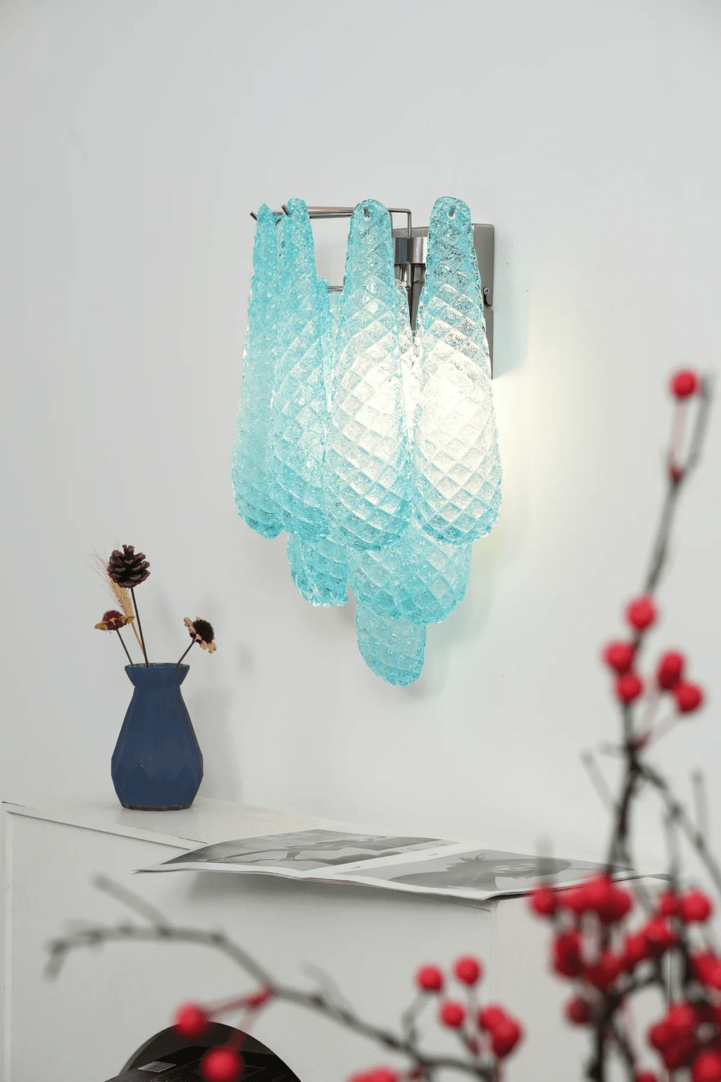 Lagoon Bloom Wall Light, Hardwired Wall Sconce, detail 45