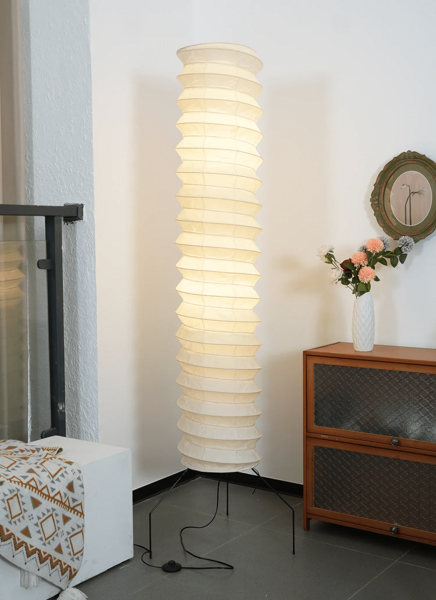 Washi Paper UF4-31N Floor Light, Floor Lamp, detail 4