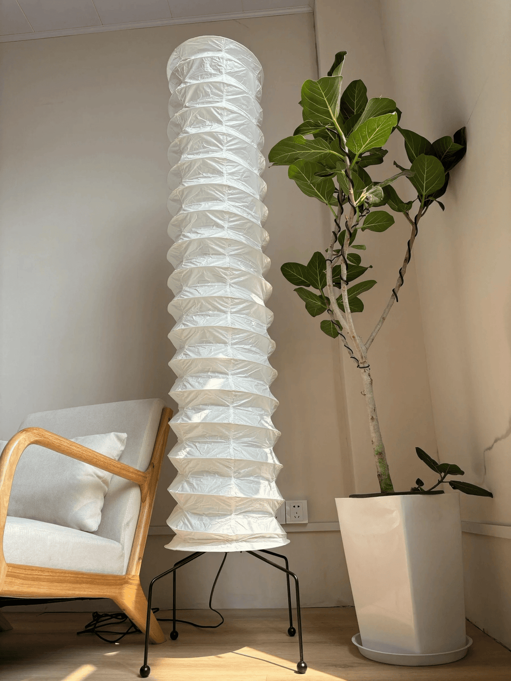 Washi Paper UF4-31N Floor Light, Floor Lamp, detail 12