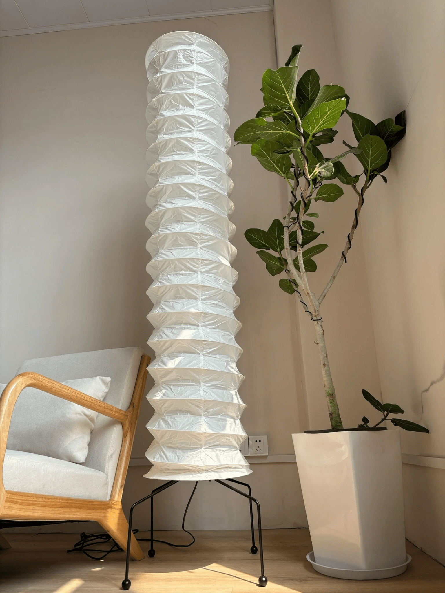 Washi Paper UF4-31N Floor Light, Floor Lamp, detail 12