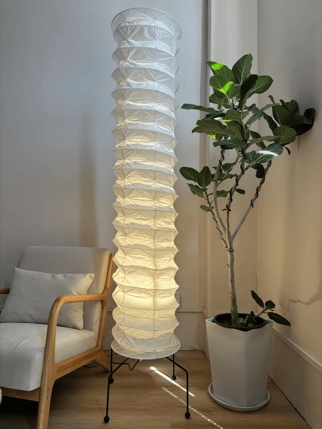 Washi Paper UF4-31N Floor Light, Floor Lamp, detail 13