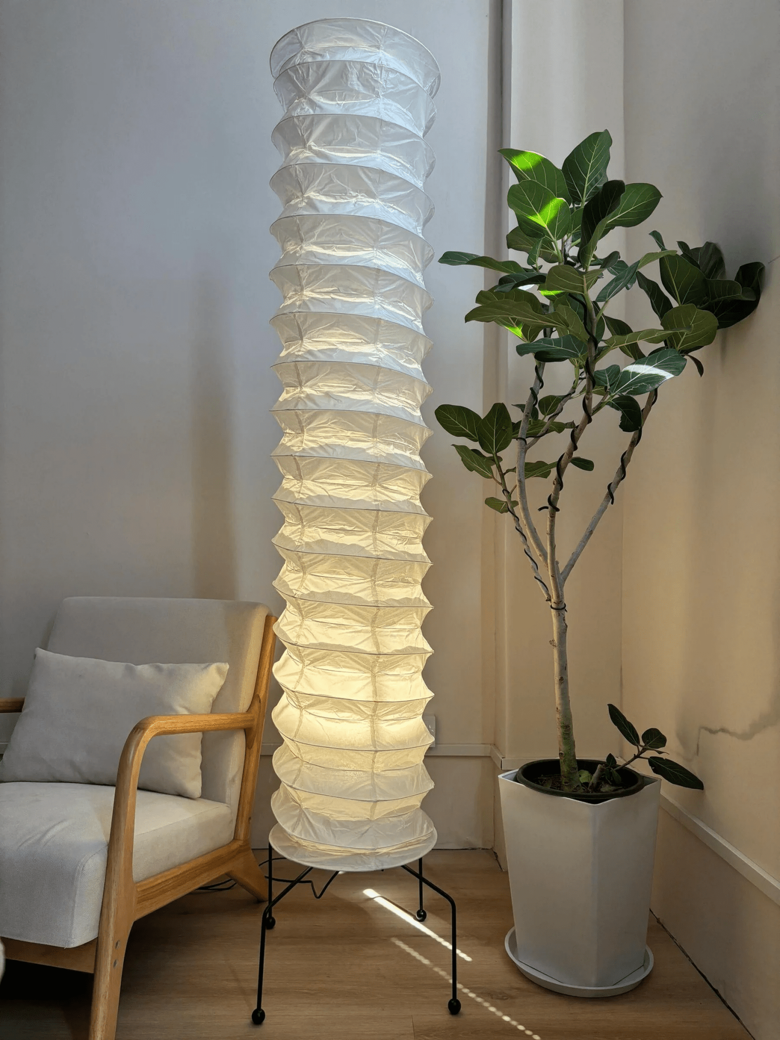 Washi Paper UF4-31N Floor Light, Floor Lamp, detail 13