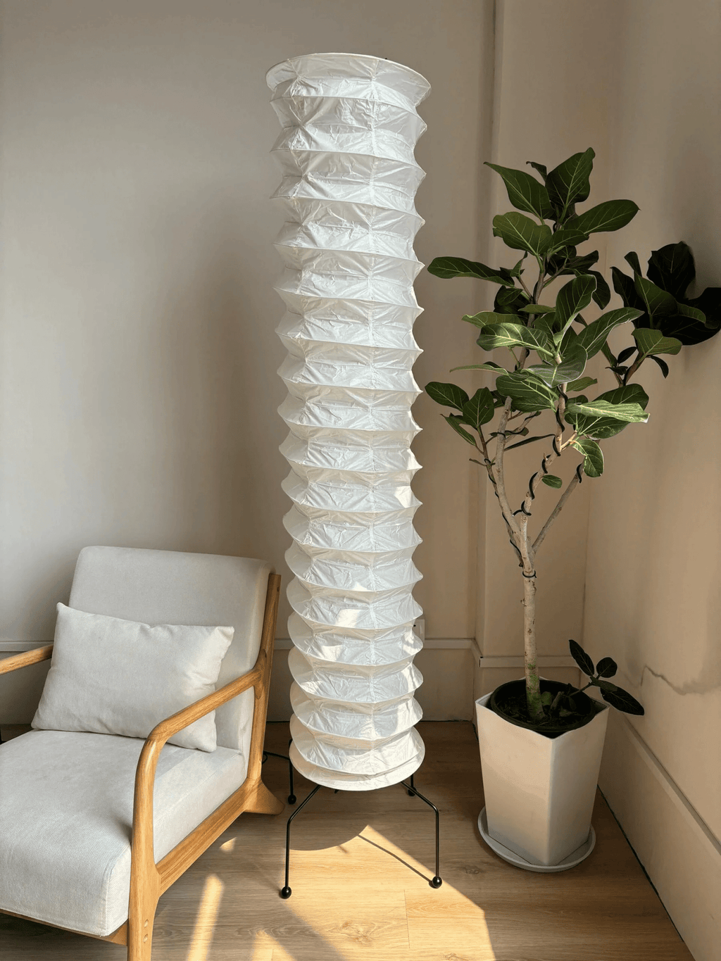 Washi Paper UF4-31N Floor Light, Floor Lamp, detail 14