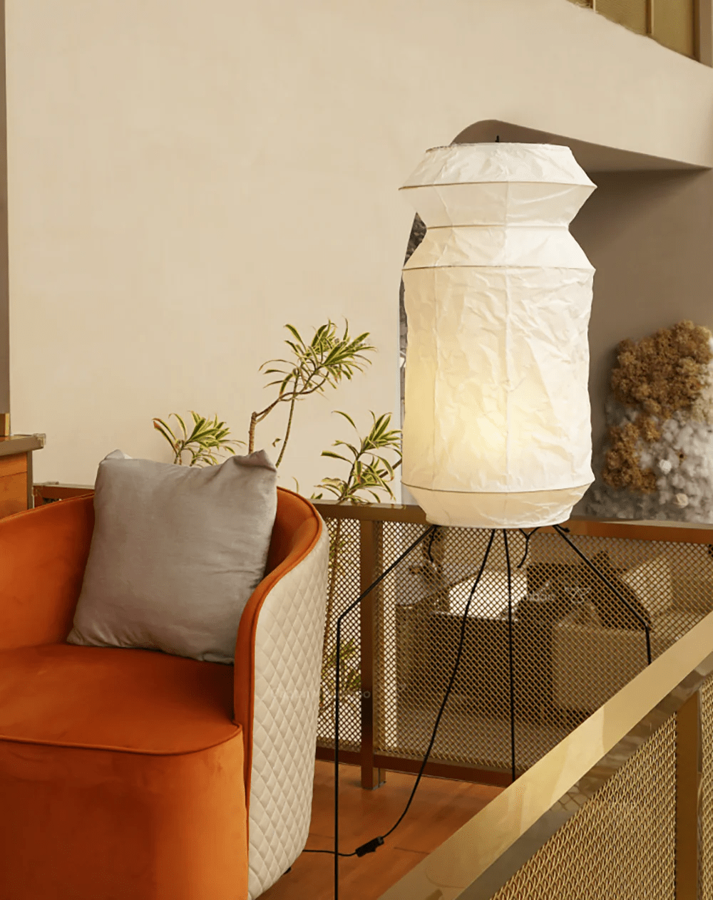 Washi Paper UF3-L6 Floor Light, Floor Lamp, detail 2