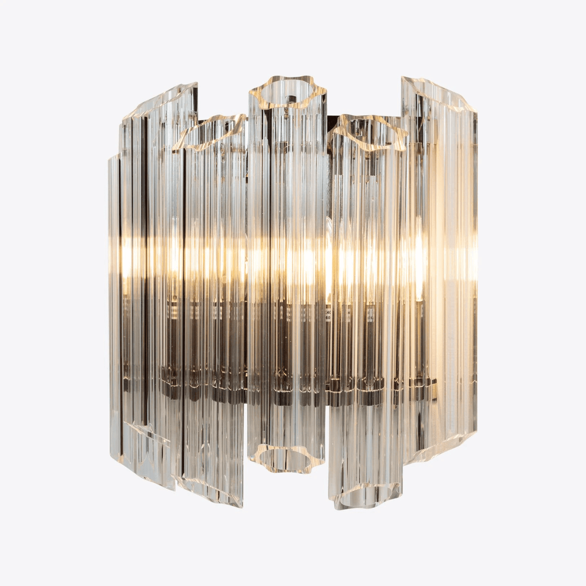 Clear Palermo Murano Wall Light, Hardwired Wall Sconce, detail 17