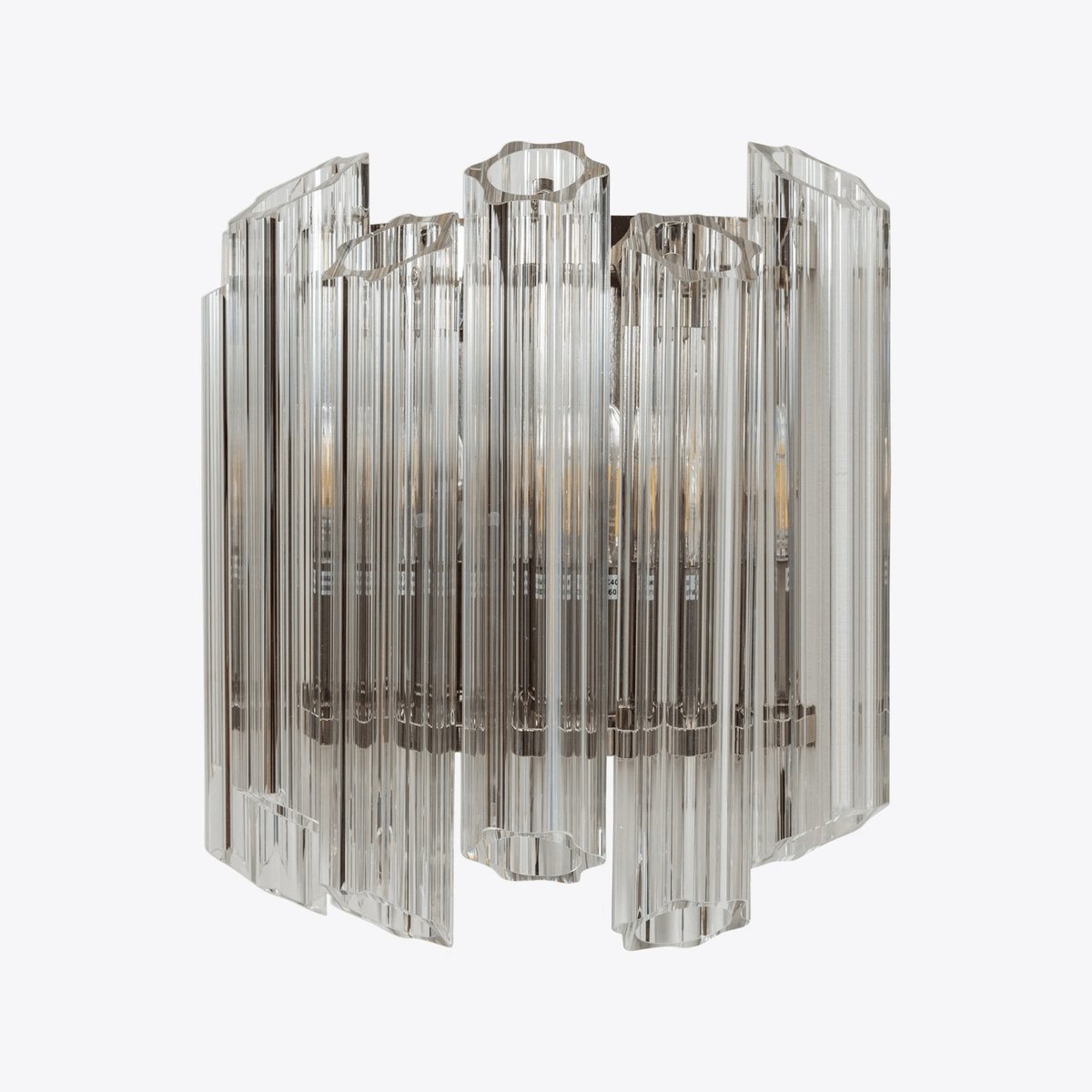 Clear Palermo Murano Wall Light, Hardwired Wall Sconce, detail 19
