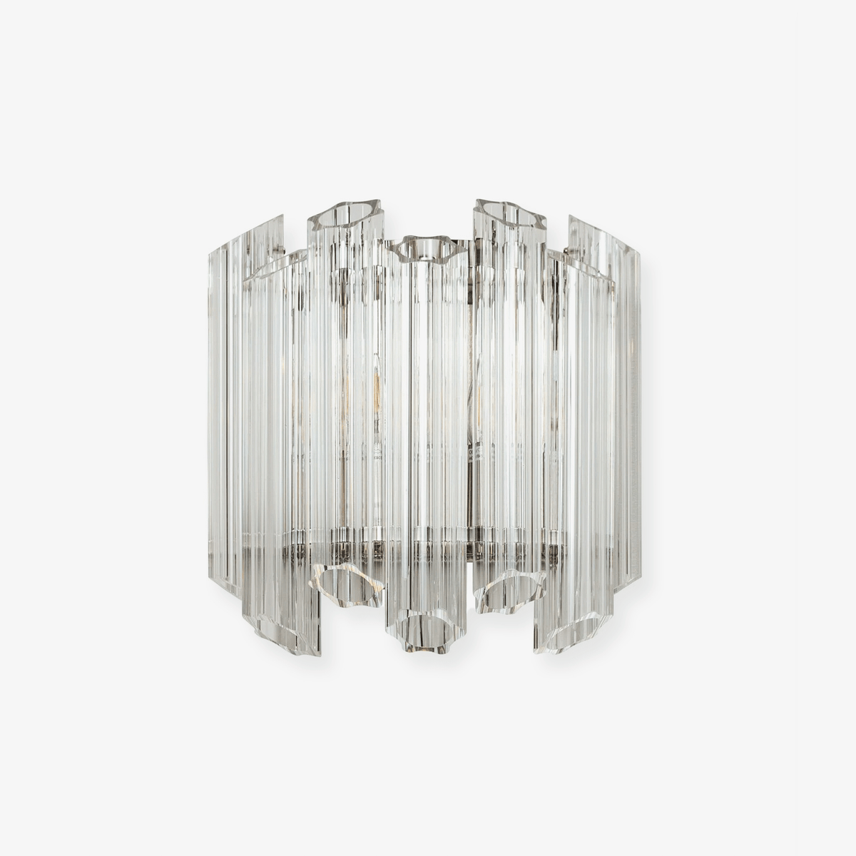 Clear Palermo Murano Wall Light, Hardwired Wall Sconce, detail 2
