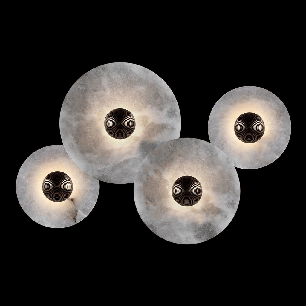 Nayra Alabaster Wall Light, Hardwired Wall Sconce, detail 42