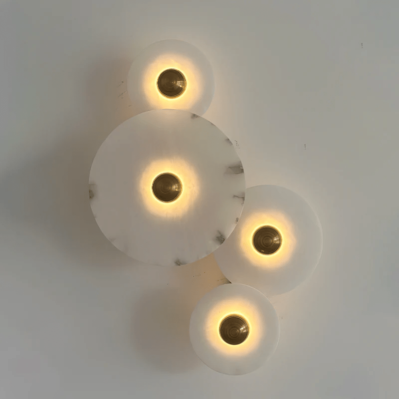 Nayra Alabaster Wall Light, Hardwired Wall Sconce, detail 44