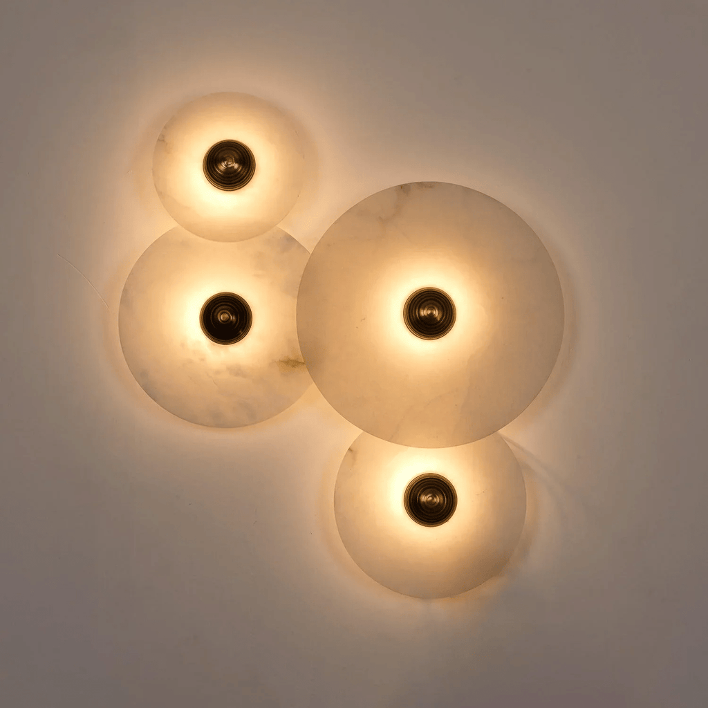 Nayra Alabaster Wall Light, Hardwired Wall Sconce, detail 46