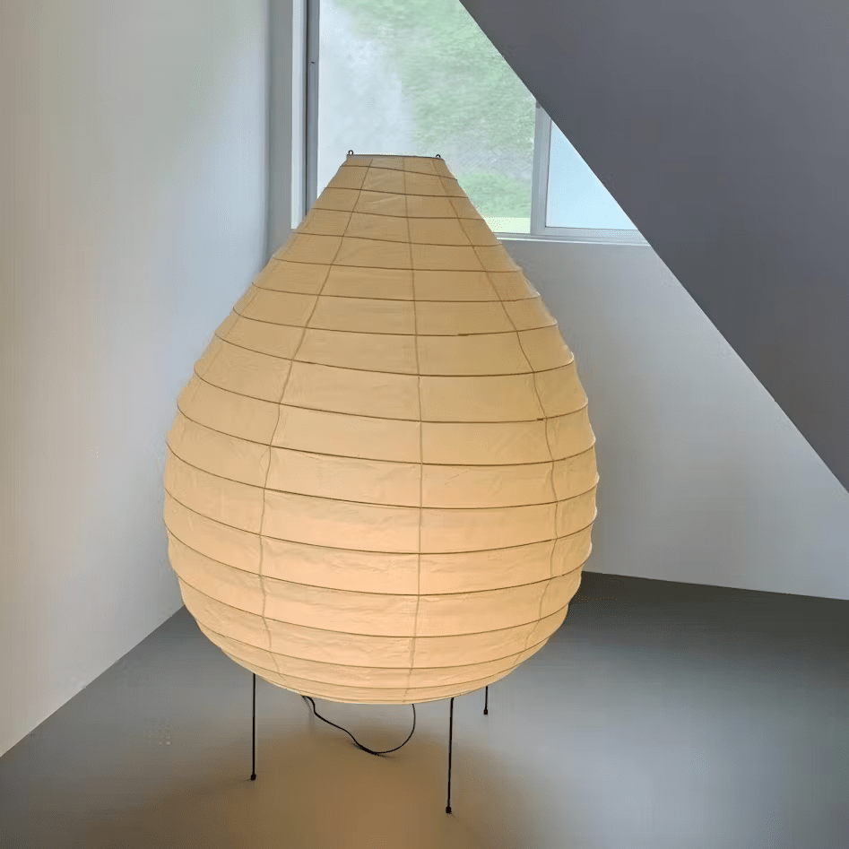 Washi Paper Lantern Floor Light, Floor Lamp, detail 2