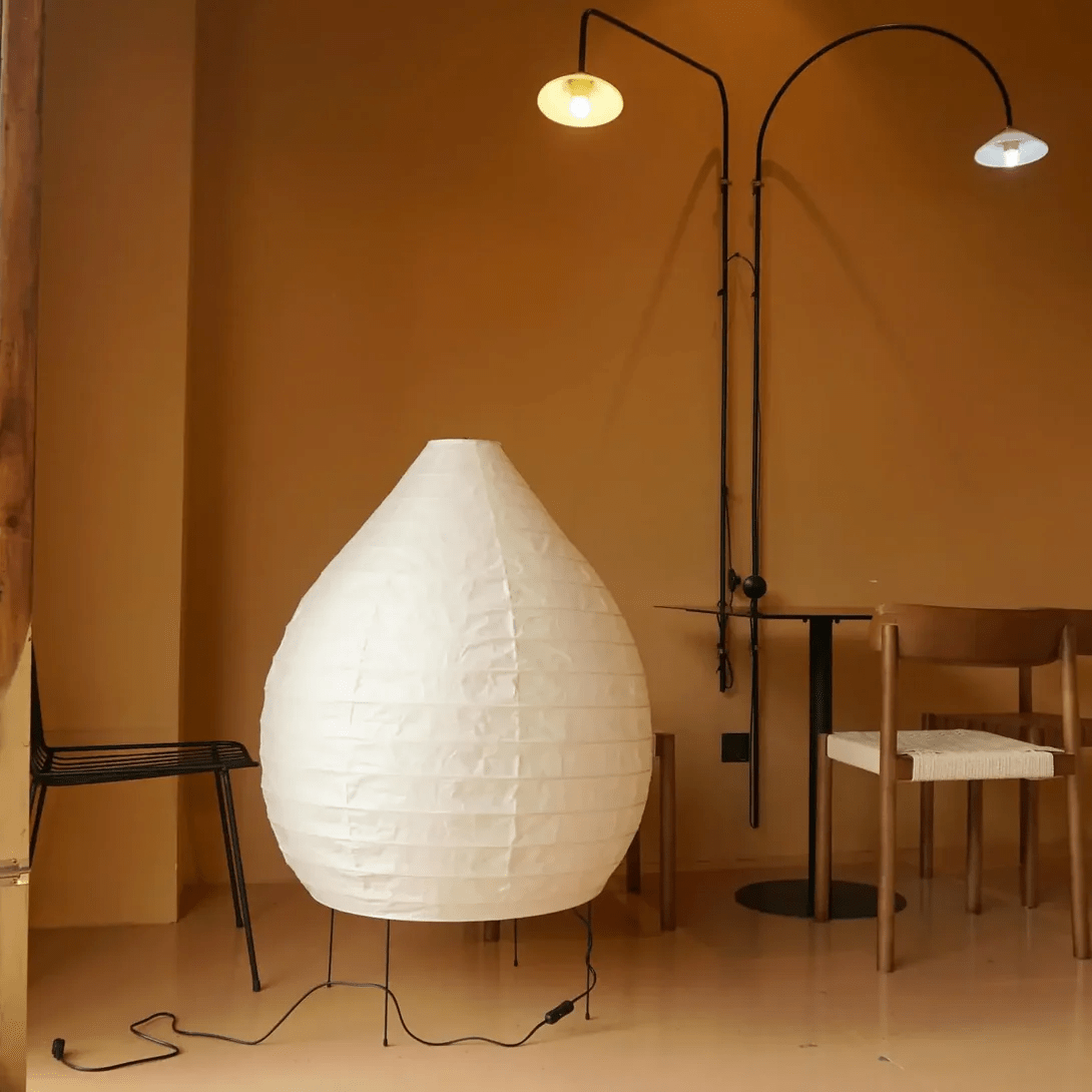 Washi Paper Lantern Floor Light, Floor Lamp, detail 6