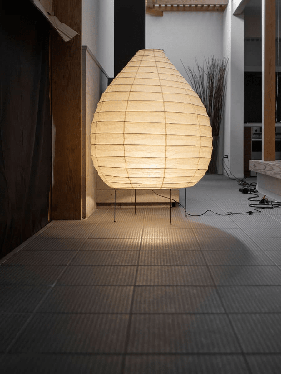 Washi Paper Lantern Floor Light, Floor Lamp, detail 8