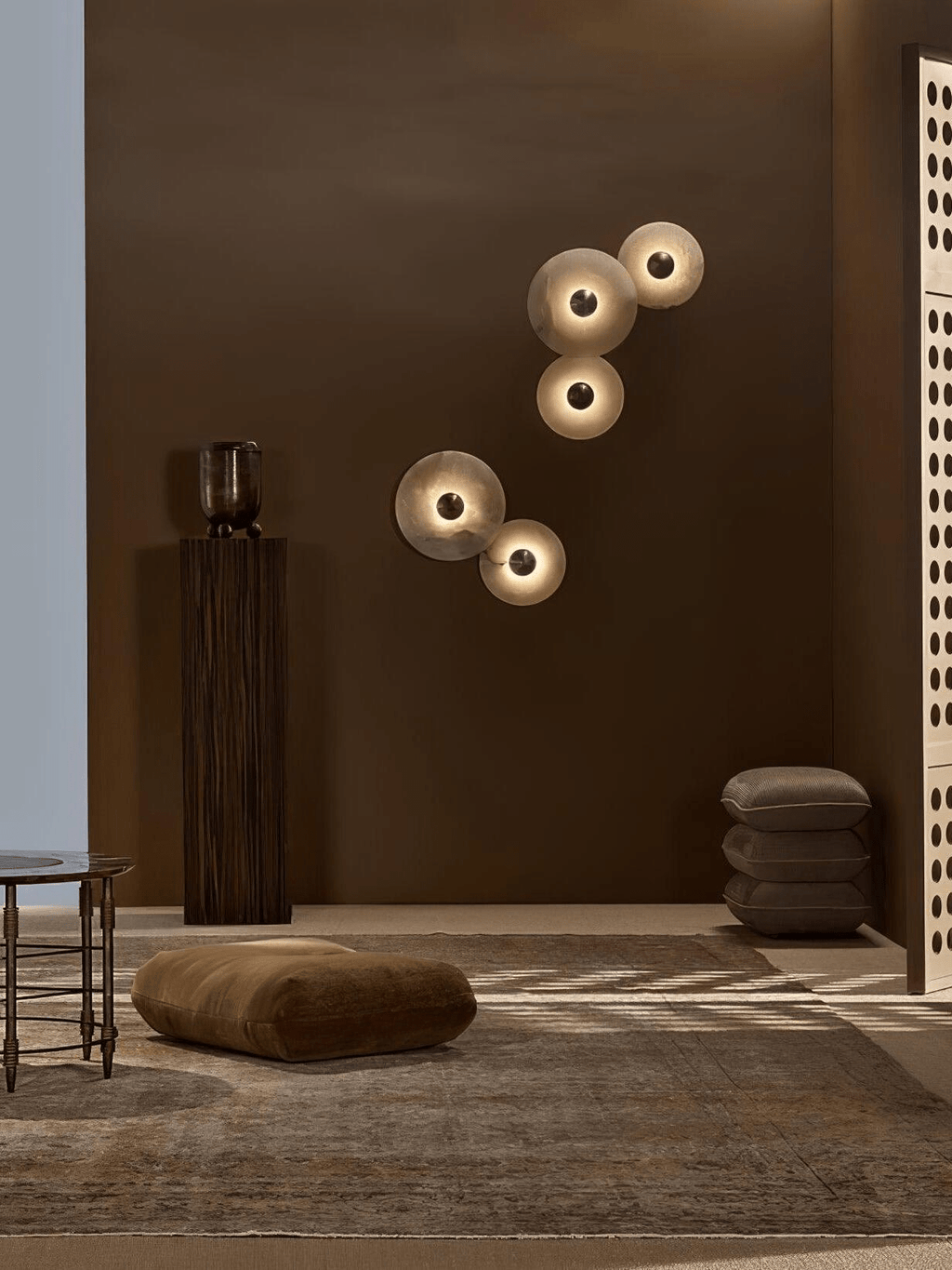 Nayra Alabaster Wall Light, Hardwired Wall Sconce, detail 47