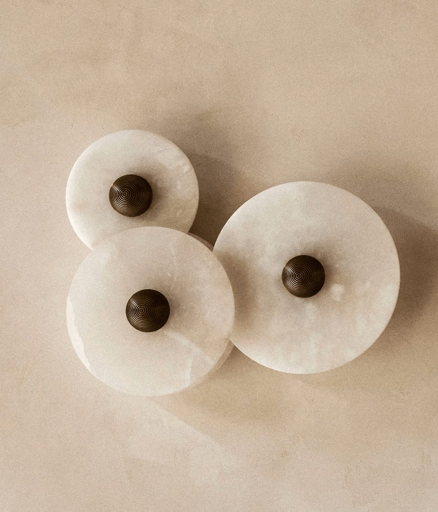 Nayra Alabaster Wall Light, Hardwired Wall Sconce, detail 48