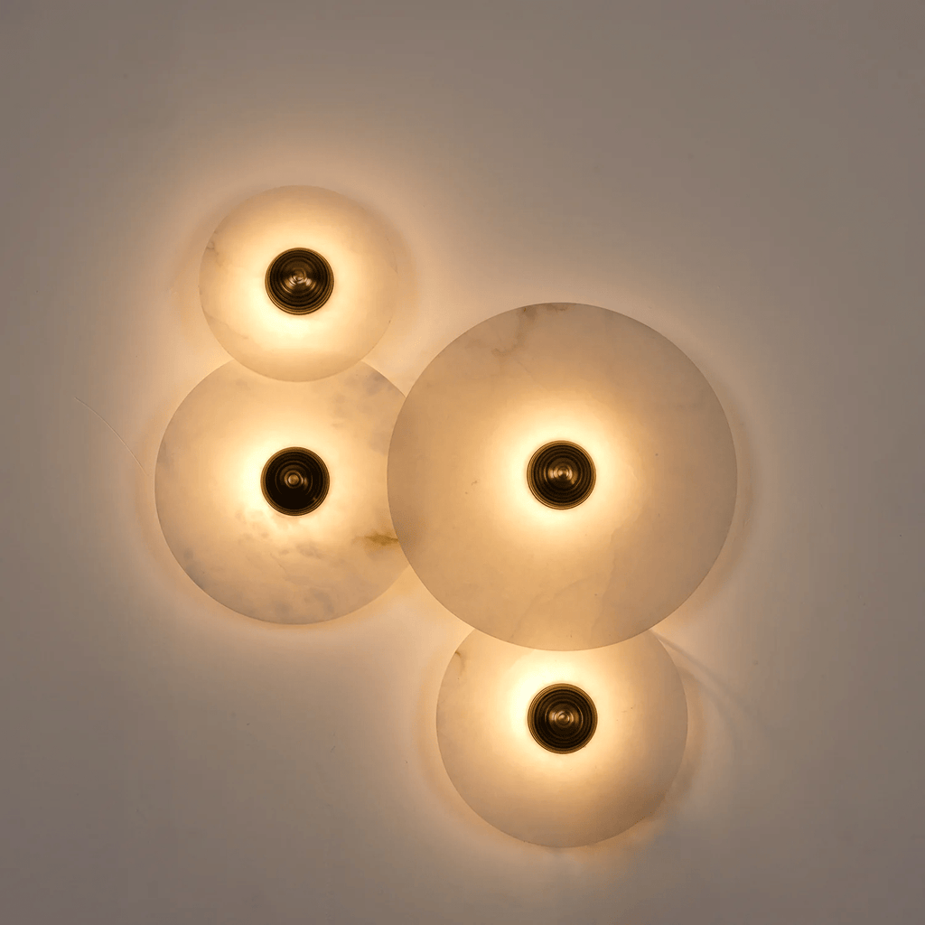Nayra Alabaster Wall Light, Hardwired Wall Sconce, detail 49