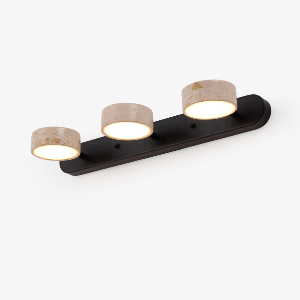Traviso Trio Vanity Fixture, Bathroom Vanity Light, detail 2