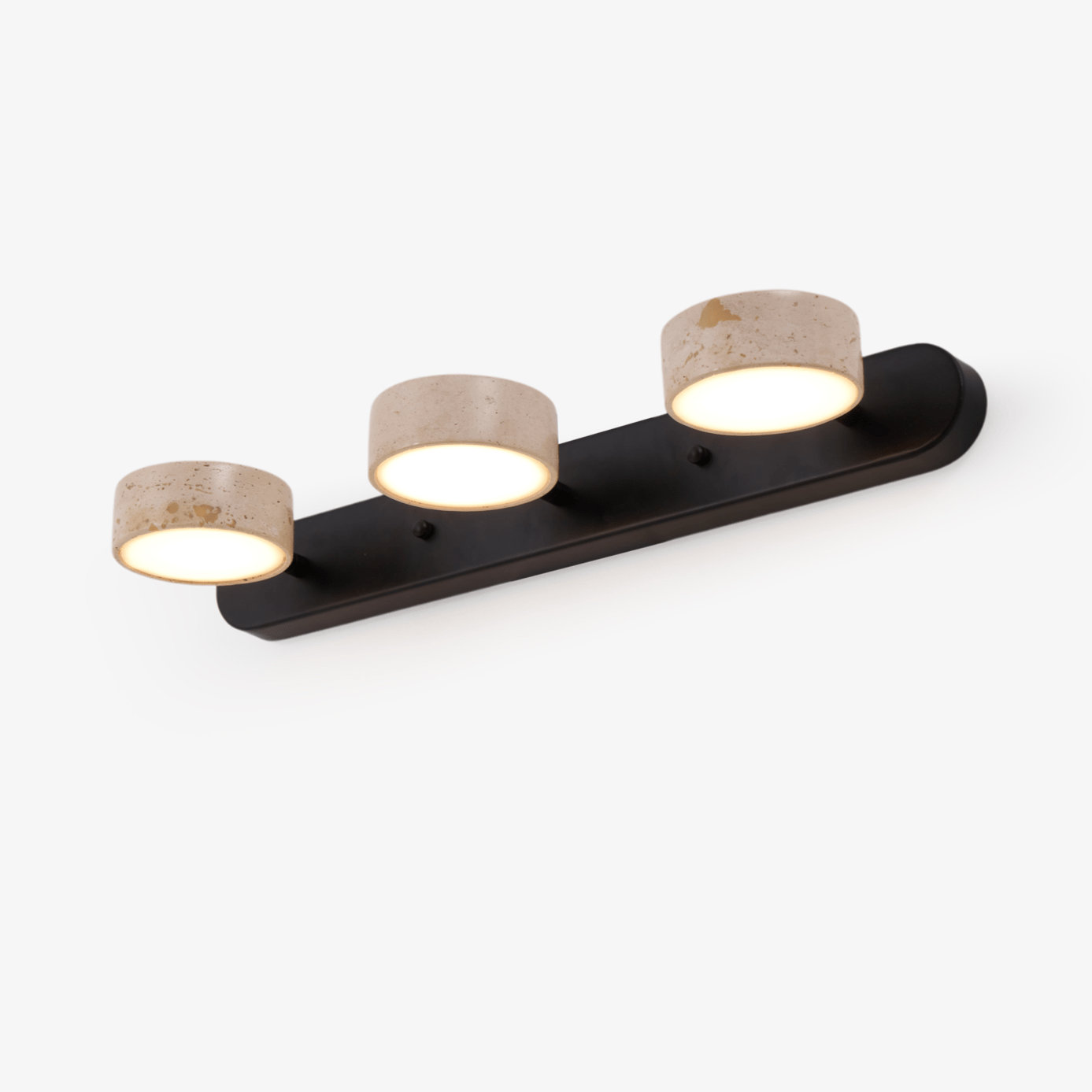 Traviso Trio Vanity Fixture, Bathroom Vanity Light, detail 2