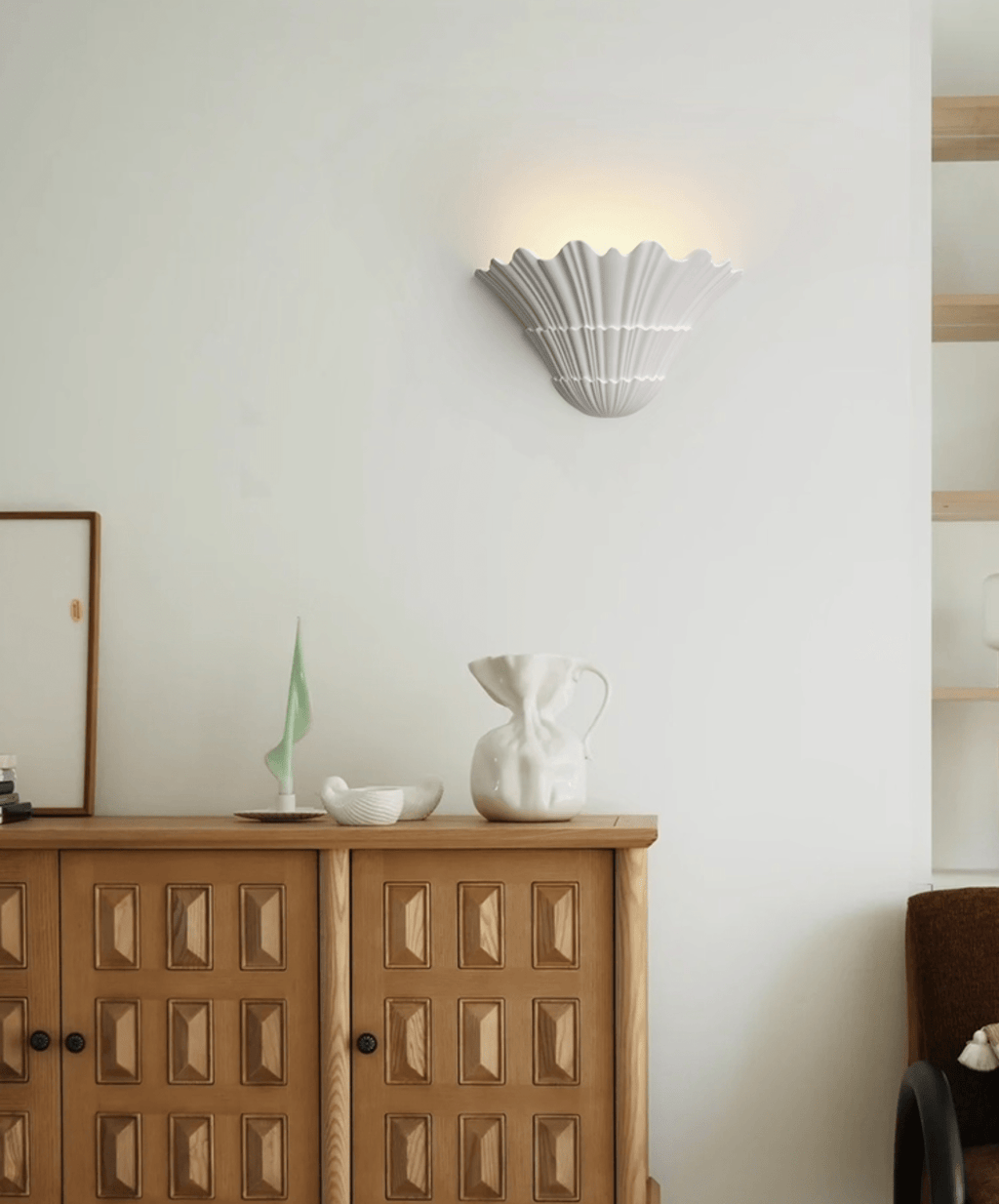 Marina Shell Wall Light, Hardwired Wall Sconce, detail 25