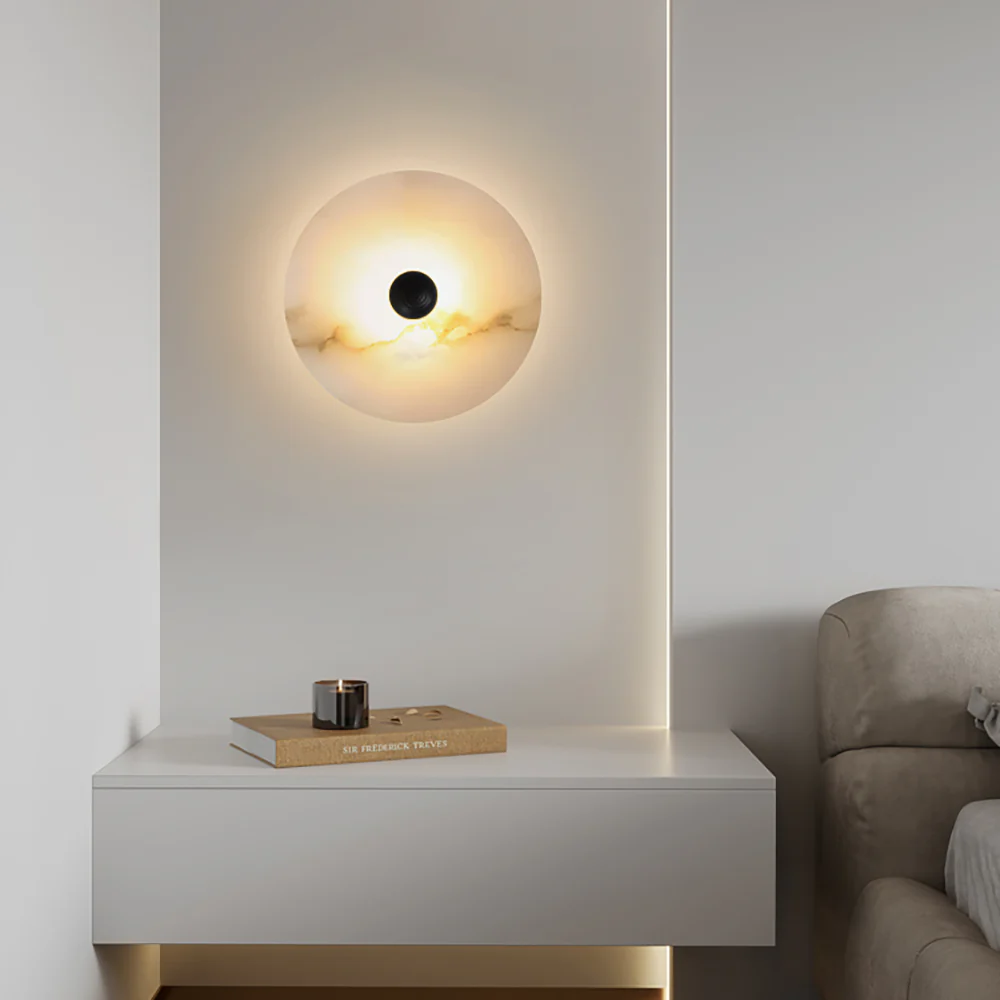 Nayra Alabaster Wall Light, Hardwired Wall Sconce, detail 75