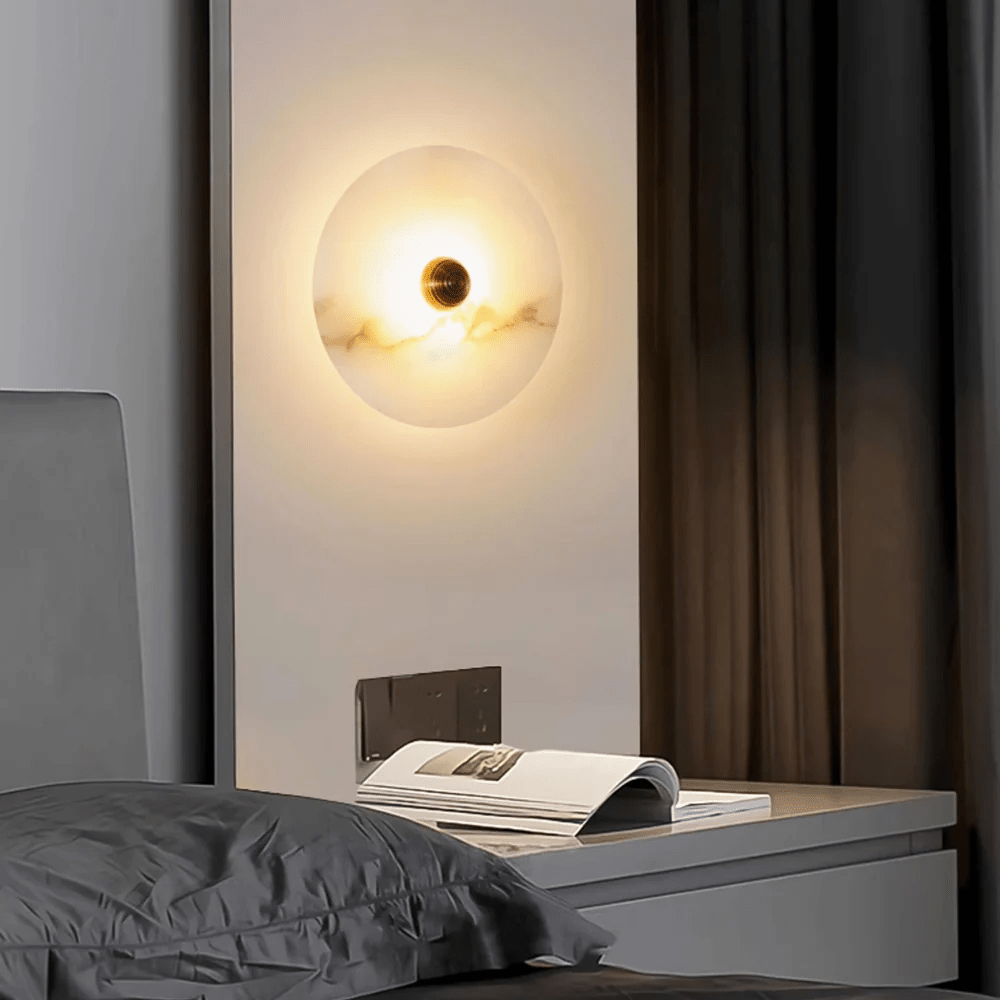 Nayra Alabaster Wall Light, Hardwired Wall Sconce, detail 67