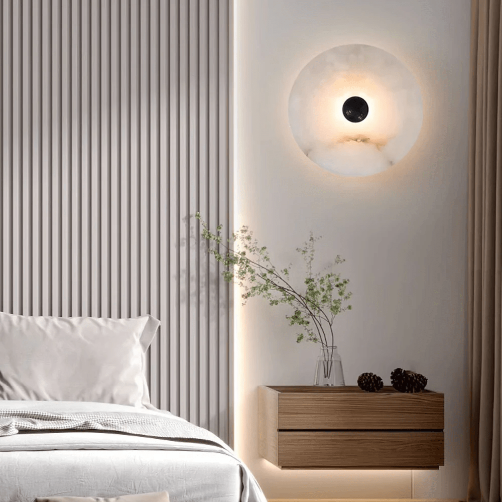 Nayra Alabaster Wall Light, Hardwired Wall Sconce, detail 50