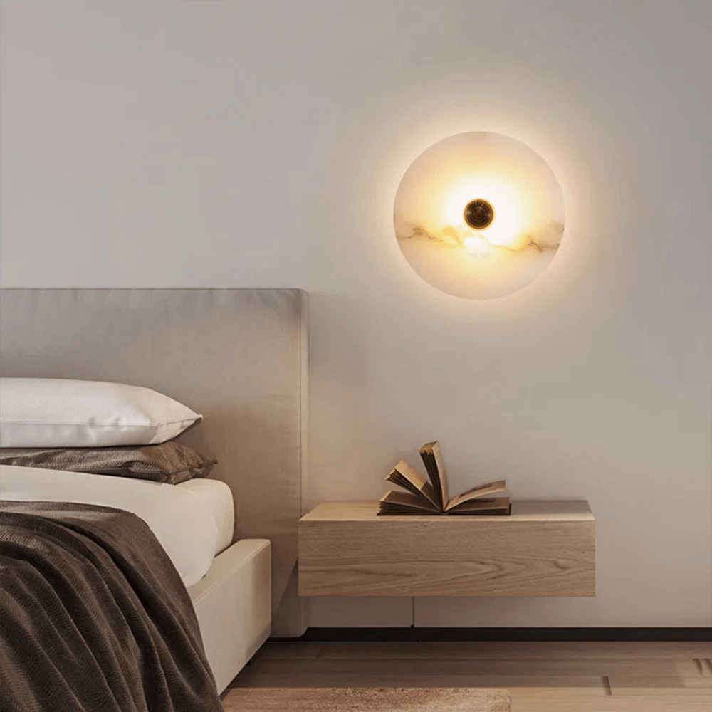 Nayra Alabaster Wall Light, Hardwired Wall Sconce, detail 51
