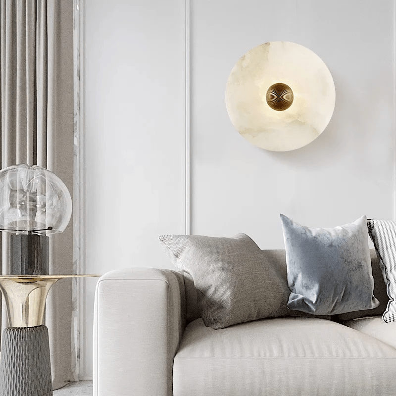 Nayra Alabaster Wall Light, Hardwired Wall Sconce, detail 53