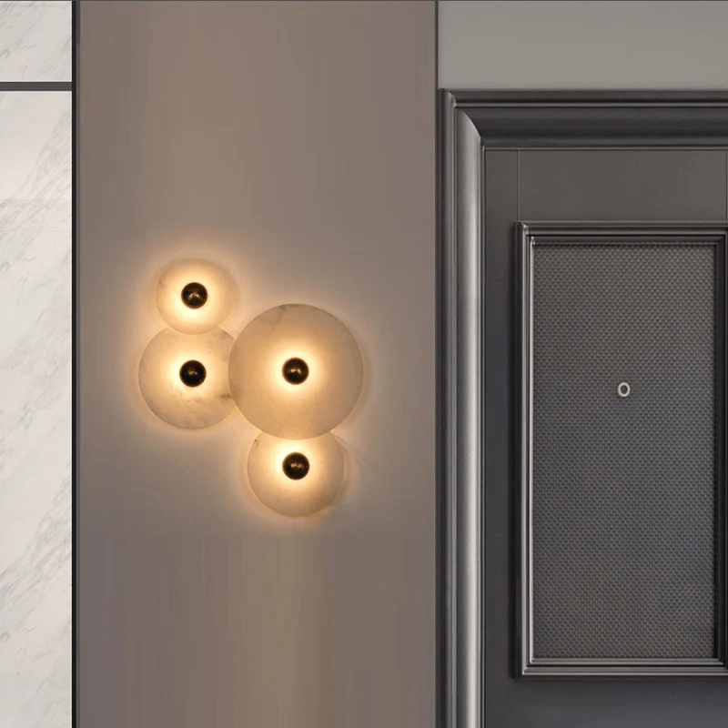Nayra Alabaster Wall Light, Hardwired Wall Sconce, detail 55