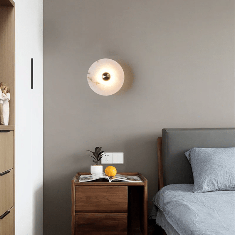 Nayra Alabaster Wall Light, Hardwired Wall Sconce, detail 58