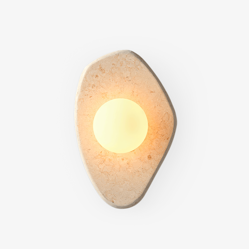 Soluna Stone Wall Light, Hardwired Wall Sconce, detail 2