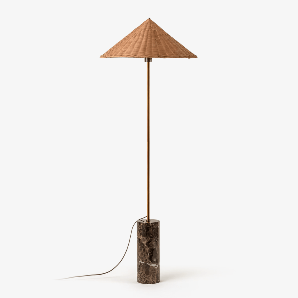 Tansu Floor Light, Floor Lamp, Marble, Dia 70cm x H 160cm
