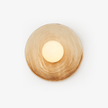 Ovalo Ceramic Wall Light, Hardwired Wall Sconce, Marble, Dia 26cm x H 26cm
