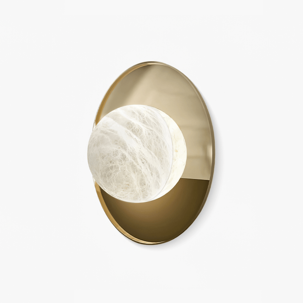 Ophela Alabaster Wall Light, Hardwired Wall Sconce, detail 2