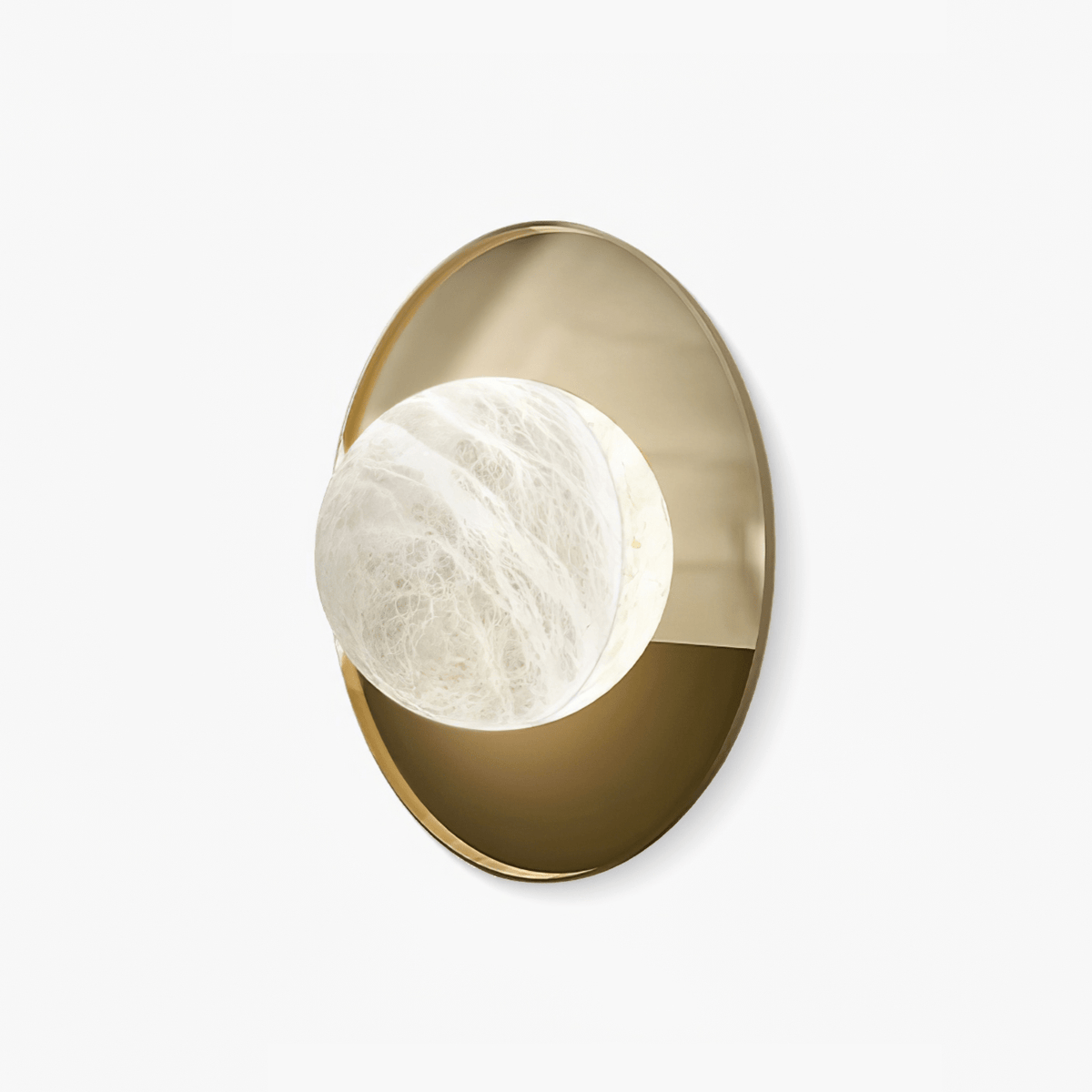 Ophela Alabaster Wall Light, Hardwired Wall Sconce, detail 2
