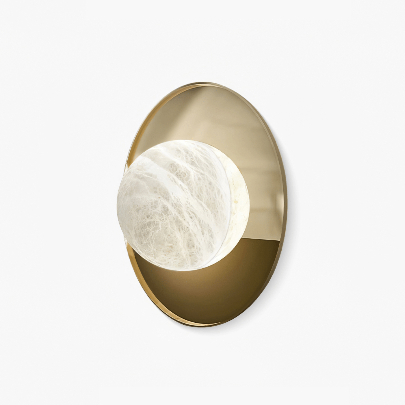 Ophela Alabaster Wall Light, Hardwired Wall Sconce, detail 2