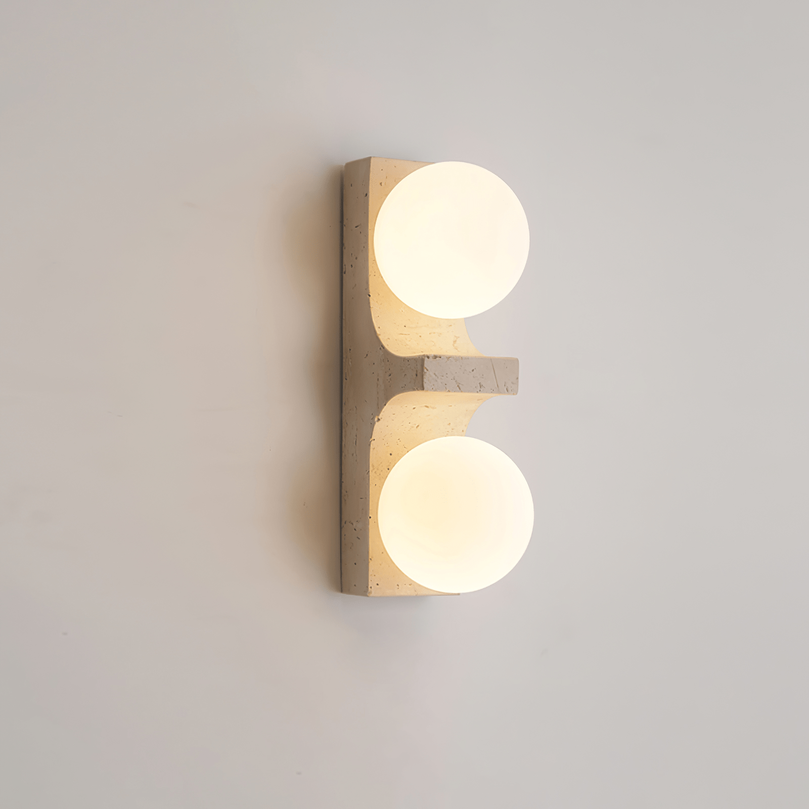Cirra Travertine Wall Light, Hardwired Wall Sconce, detail 12