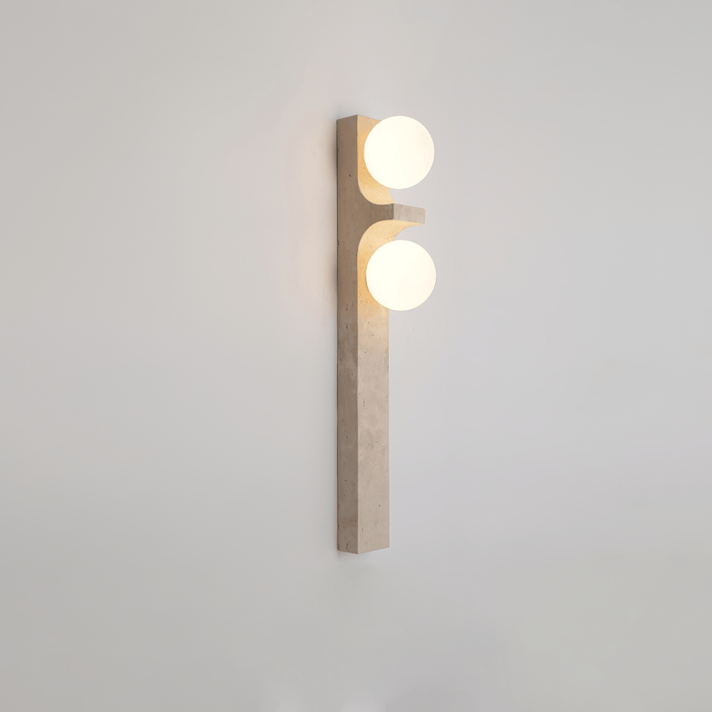 Cirra Travertine Wall Light, Hardwired Wall Sconce, detail 13
