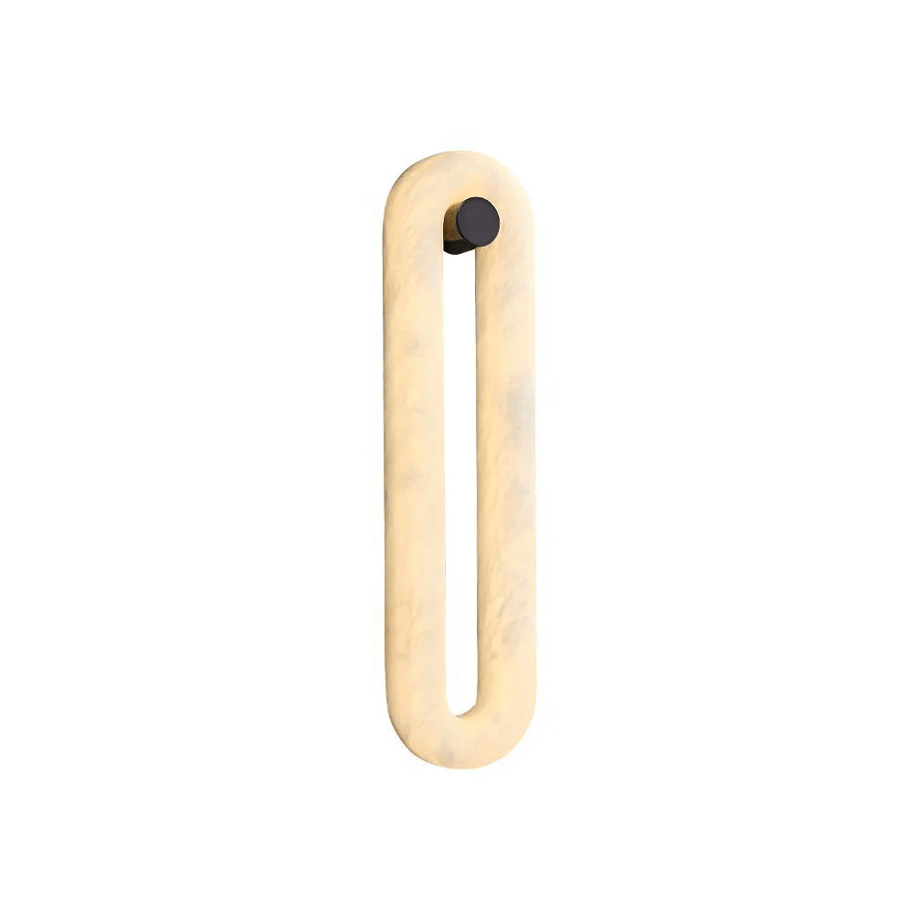 Alabaster Loop Wall Light, Hardwired Wall Sconce, detail 9
