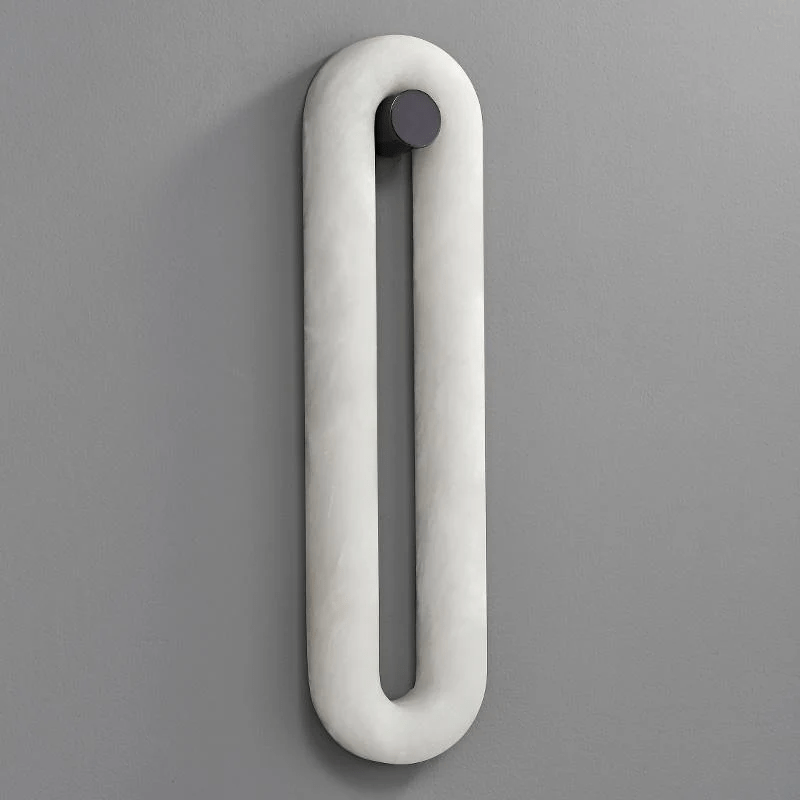 Alabaster Loop Wall Light, Hardwired Wall Sconce, detail 15