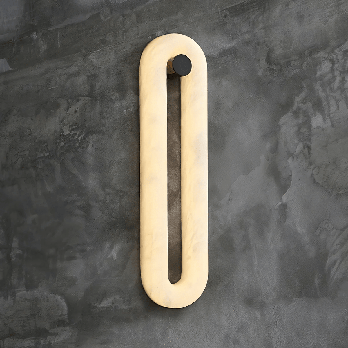 Alabaster Loop Wall Light, Hardwired Wall Sconce, detail 14