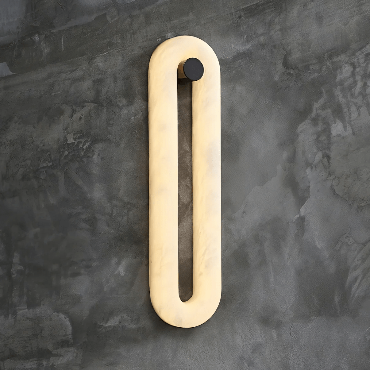 Alabaster Loop Wall Light, Hardwired Wall Sconce, detail 14