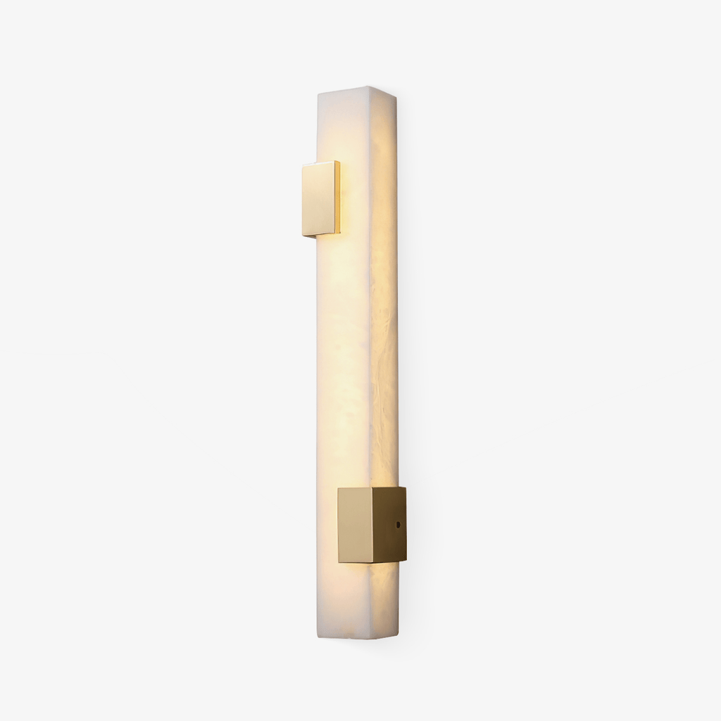 Lumen Bar Alabaster Wall Light, Hardwired Wall Sconce, detail 2