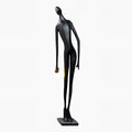 Noir Muse Sculpture Floor Light, Floor Lamp, Glass ball, L 50cm x W35cm x H 185cm