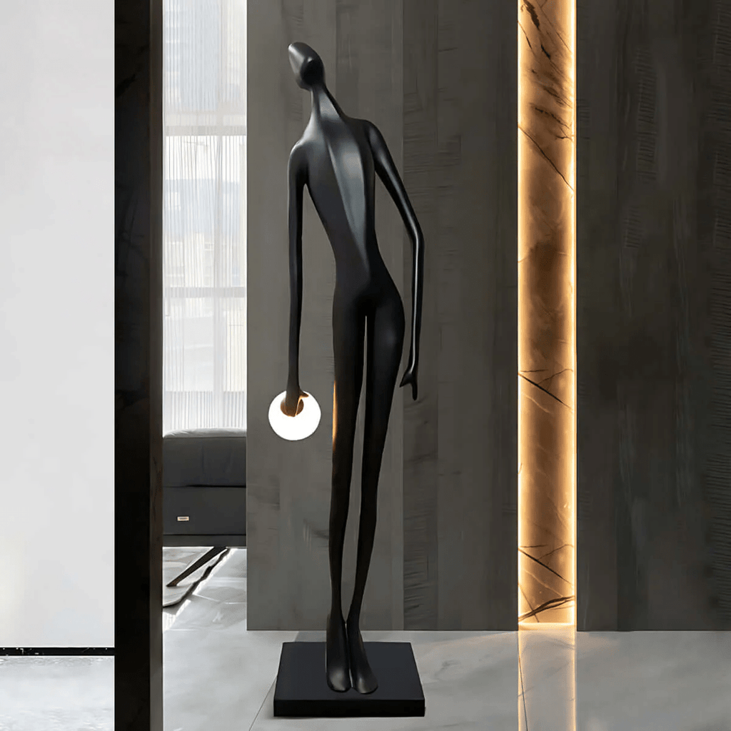 Noir Muse Sculpture Floor Light, Floor Lamp, detail 3