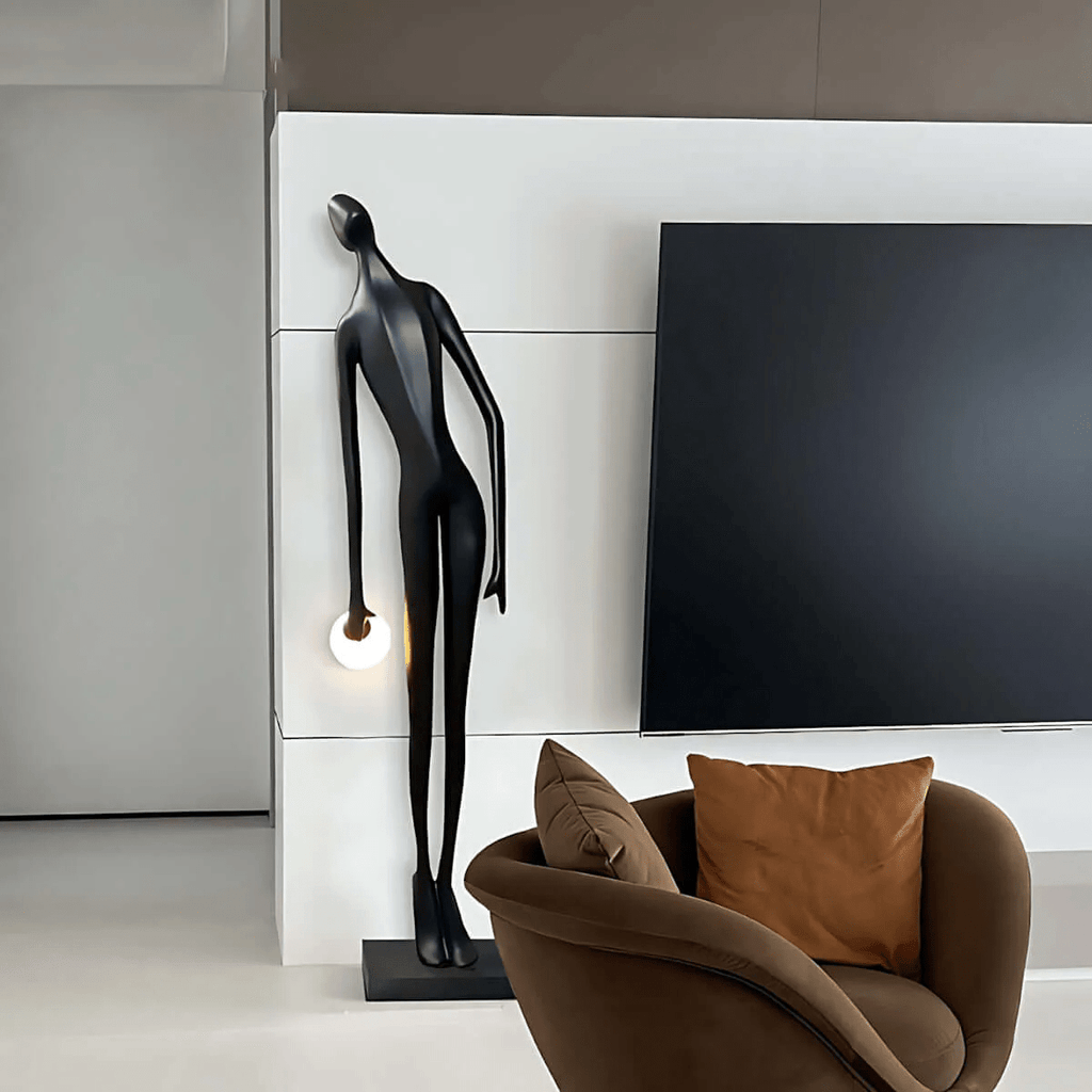 Noir Muse Sculpture Floor Light, Floor Lamp, detail 4