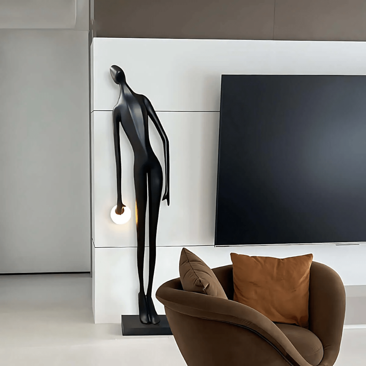 Noir Muse Sculpture Floor Light, Floor Lamp, detail 4