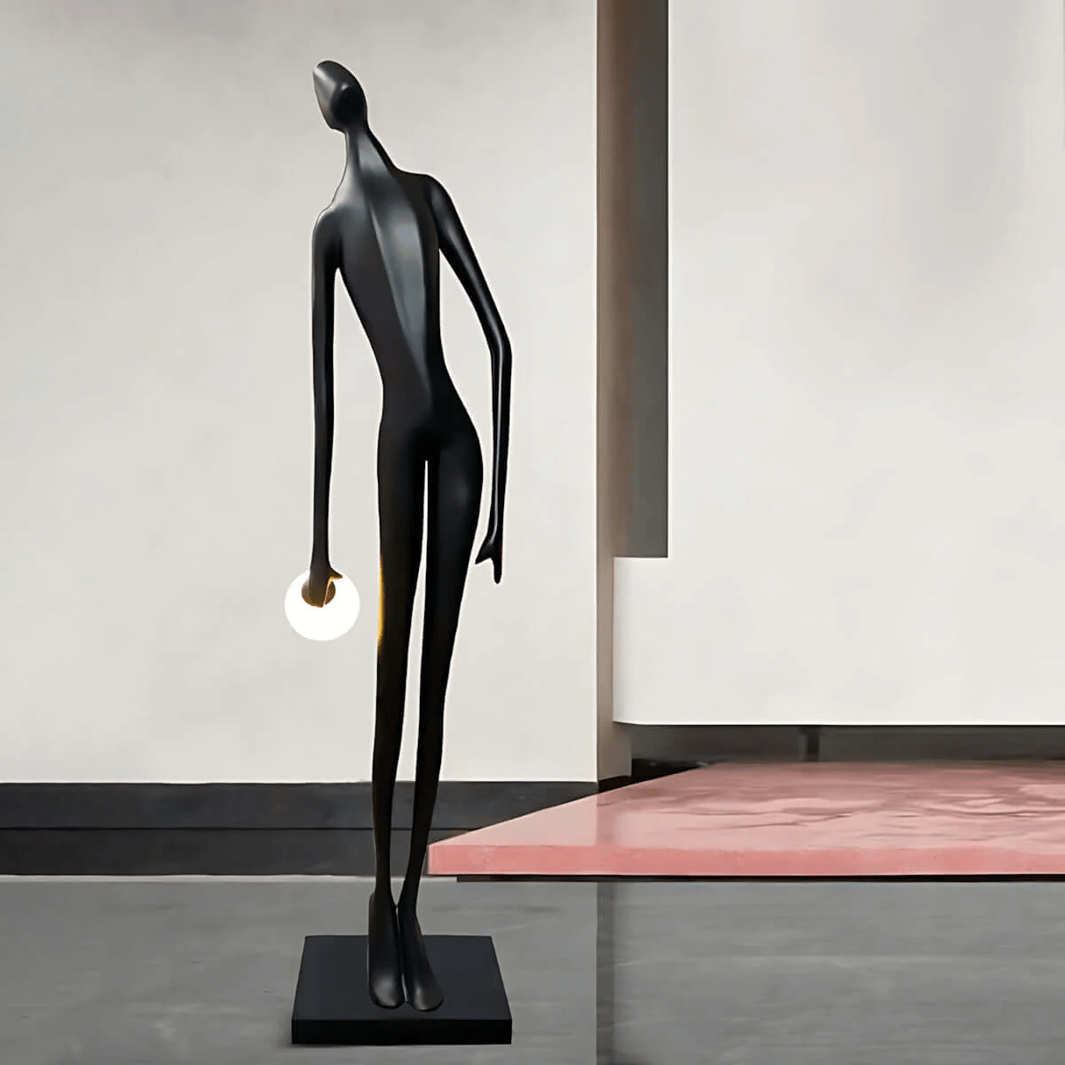 Noir Muse Sculpture Floor Light, Floor Lamp, detail 7