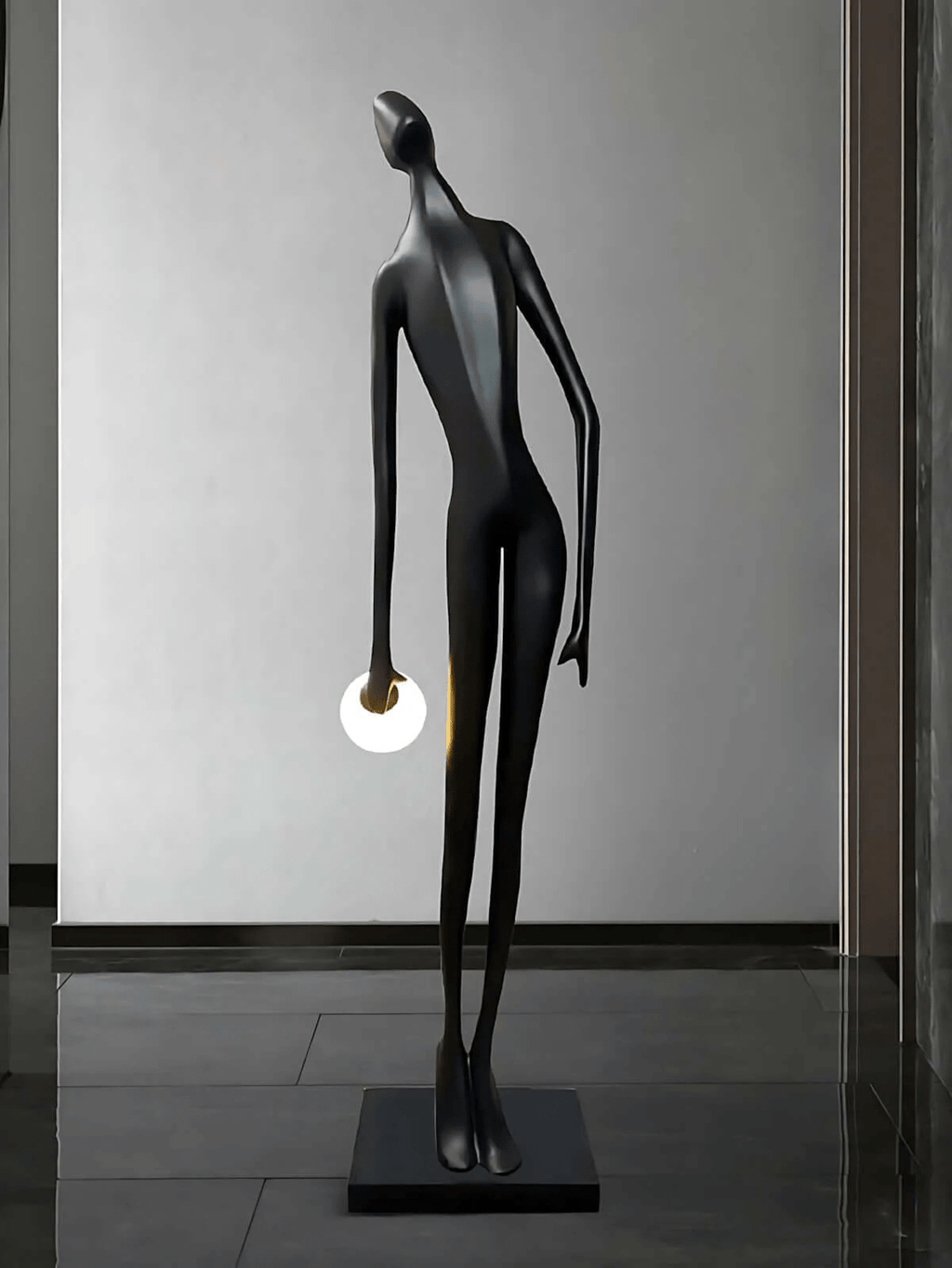 Noir Muse Sculpture Floor Light, Floor Lamp, detail 8